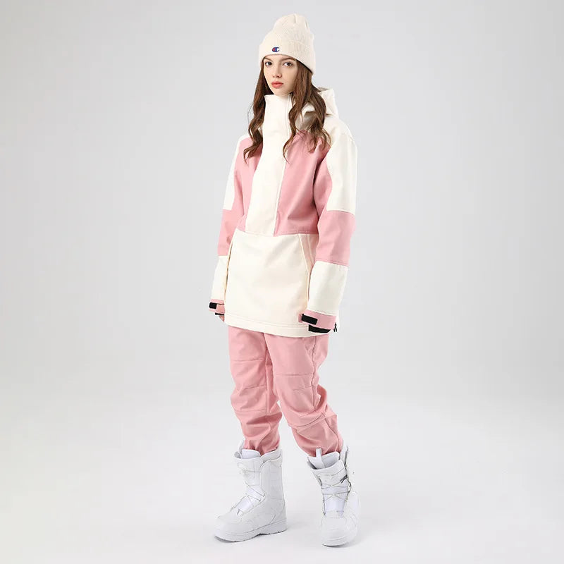 男性と女性のためのスキージャケットとパンツセット、防風、防水